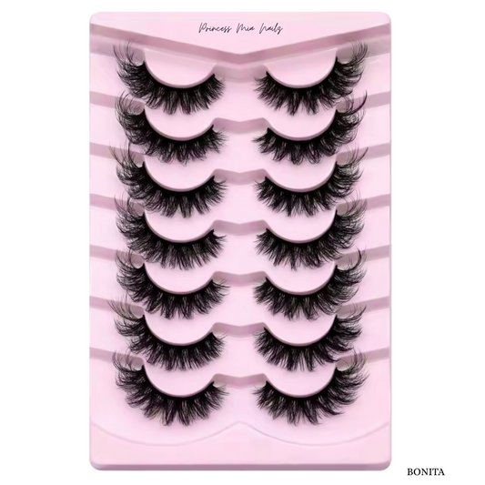 7 Pairs Wispy Natural Look Cat Eye Lashes