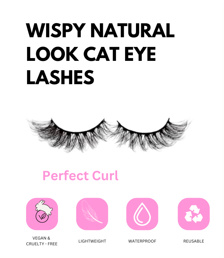 7 Pairs Wispy Natural Look Cat Eye Lashes